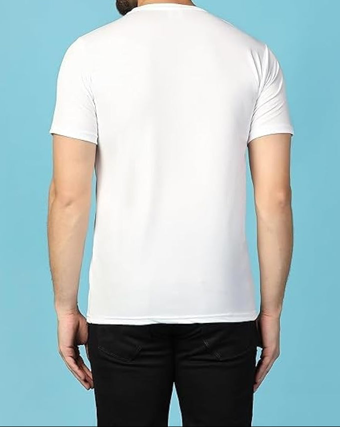 White Polyester T-Shirt