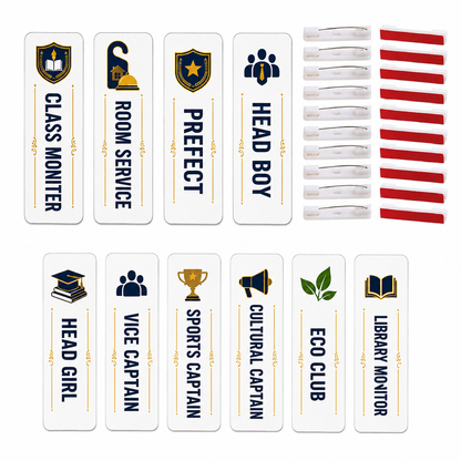 Printable Name Tag with Safety Pin pack of 10