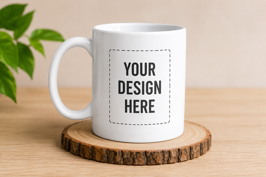 11oz Ceramic Mug | Custom Photo & Name