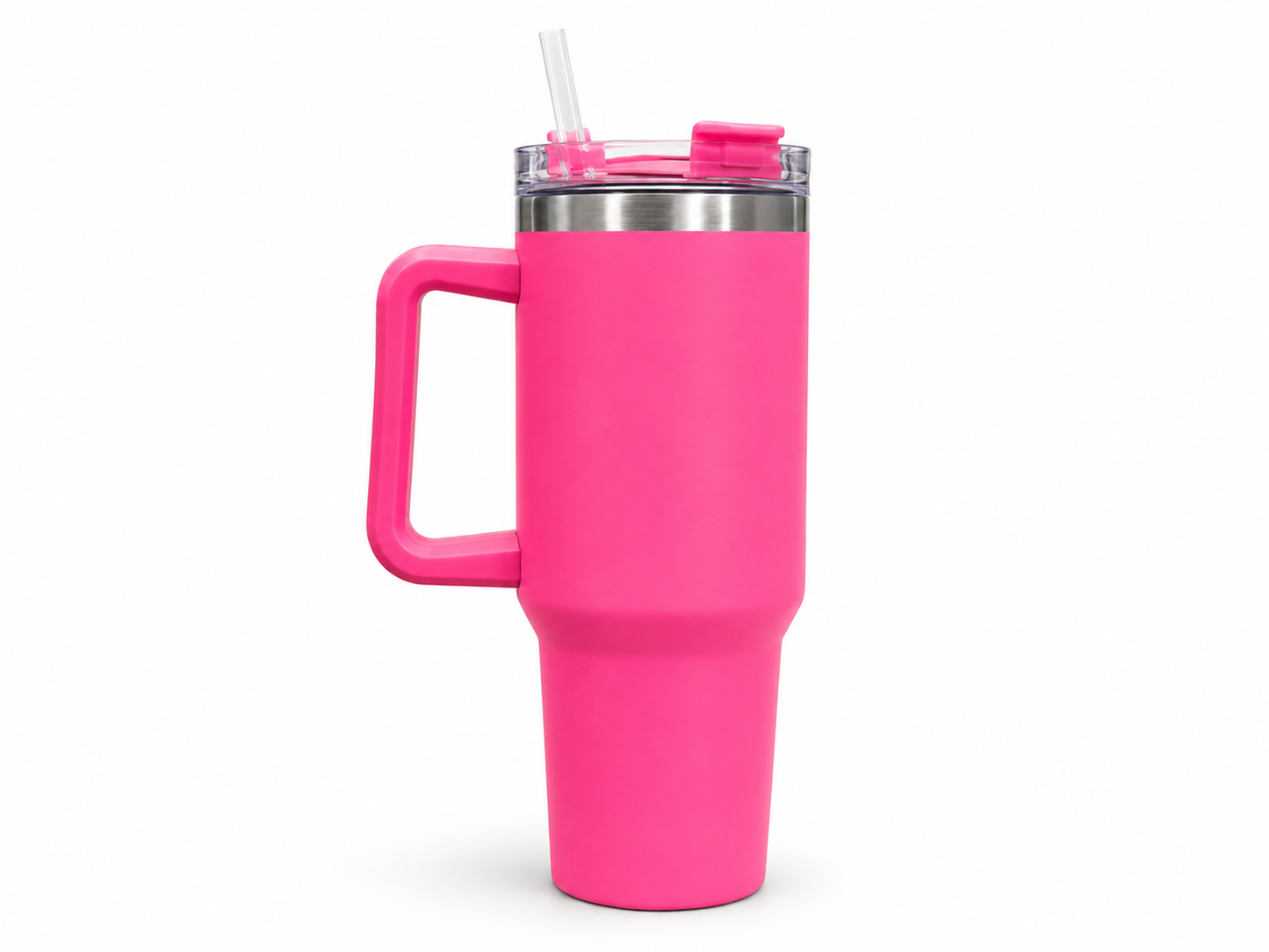 Name Engraved Stainless Steel Tumbler with Handle