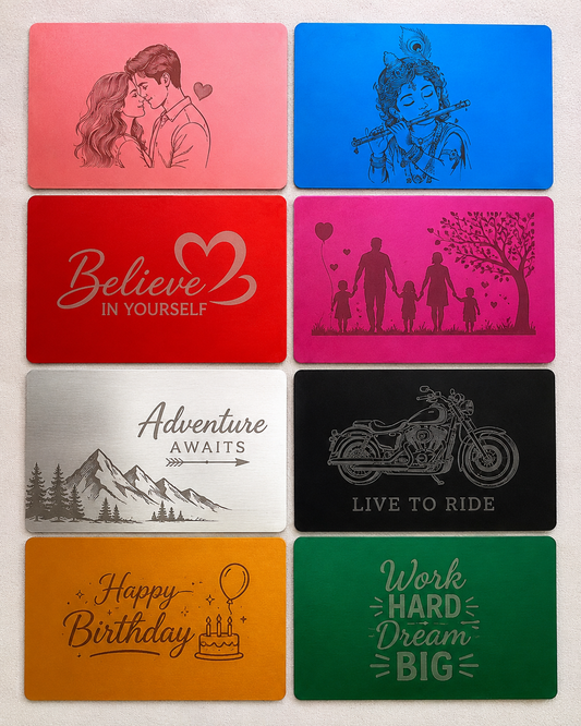 Personalized Engraved Metal Card
