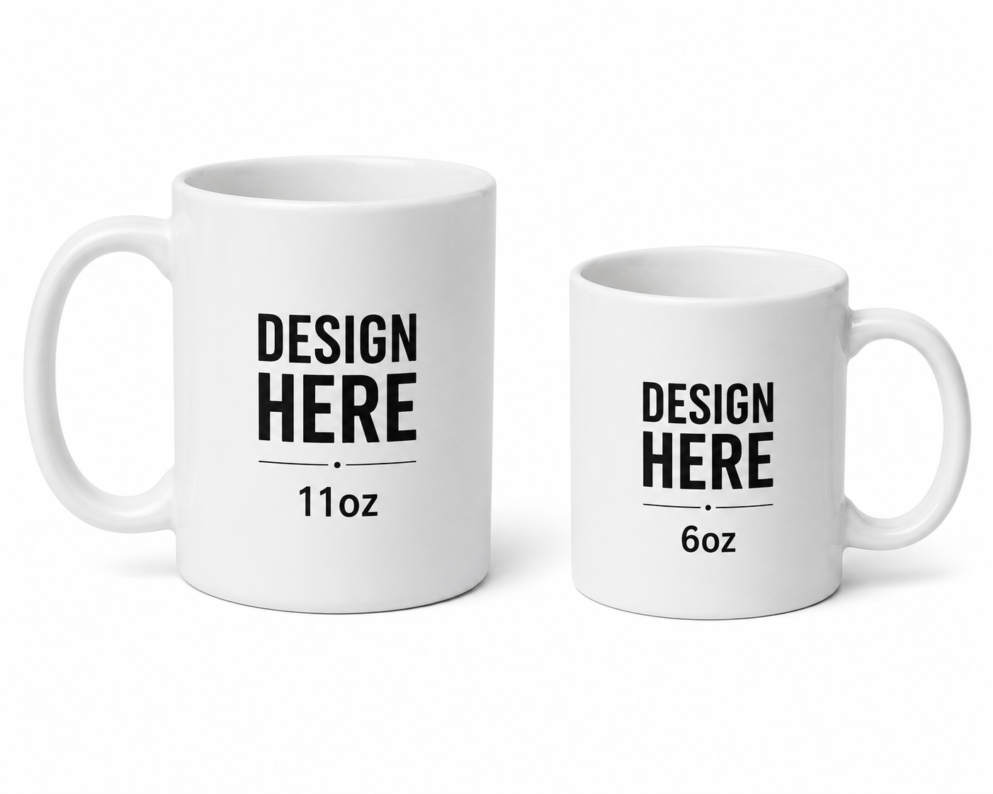 6oz White Ceramic Mug – Custom Photo & Text Printing