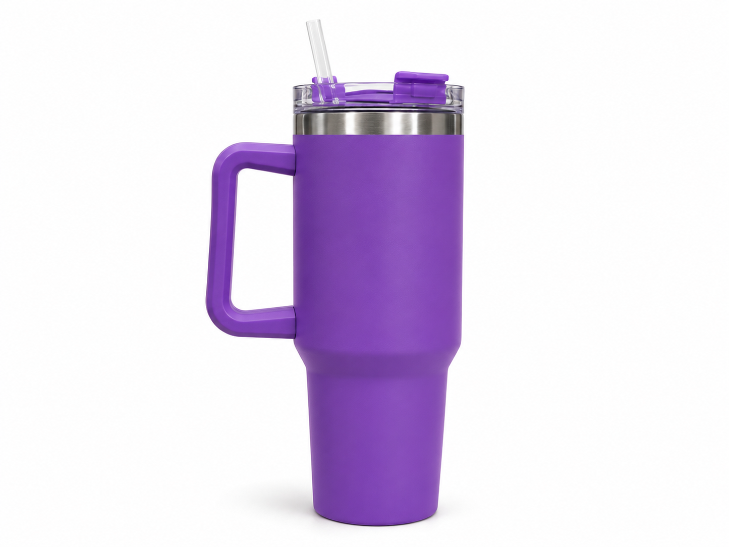 Name Engraved Stainless Steel Tumbler with Handle