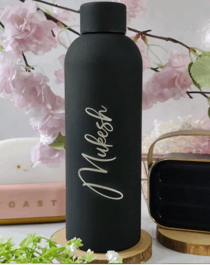 Matte Black Water Bottle