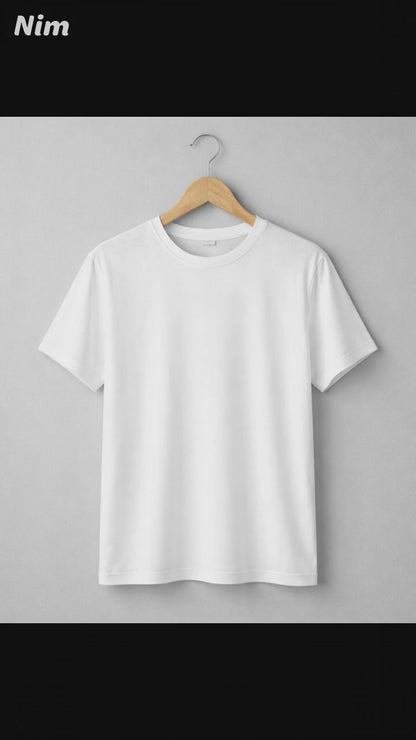 White Polyester T-Shirt